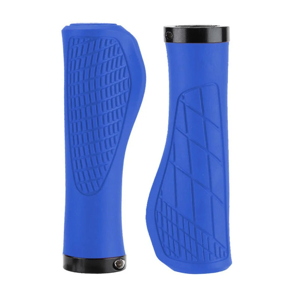 1Pair Mountain Bike Handlebar Grips Anti-skid Comfortable Lockable Bicycle Grips Soft Rubber MTB Bike Grips Cycling Bike Parts