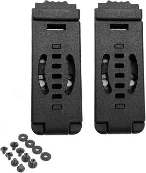 2-Pack Knife Clip Holster Tactical Belt Buckle Kydex Universal Utility EDC Clip Camping Mag Pouches Sheath Tool