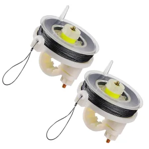 2 Pcs Kevlar Trip Wire on Reusable Reel (85ft),Trip Wire for Perimeter Trip Alarm 12 Gauge and Trips Wires Alarm Device,Kevlar Line for Camping Perimeter Alarms and Early Warning Security Trips Alarms