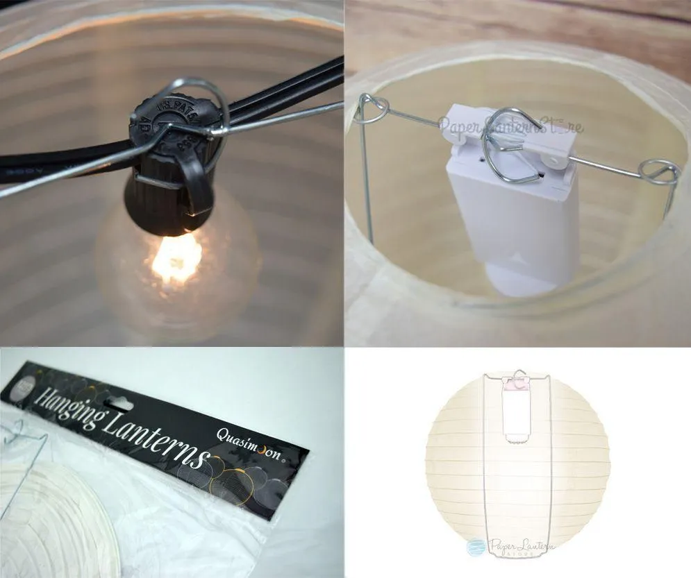 20 Inch Wire Frame Expanders for Paper Lanterns - Pack of 10