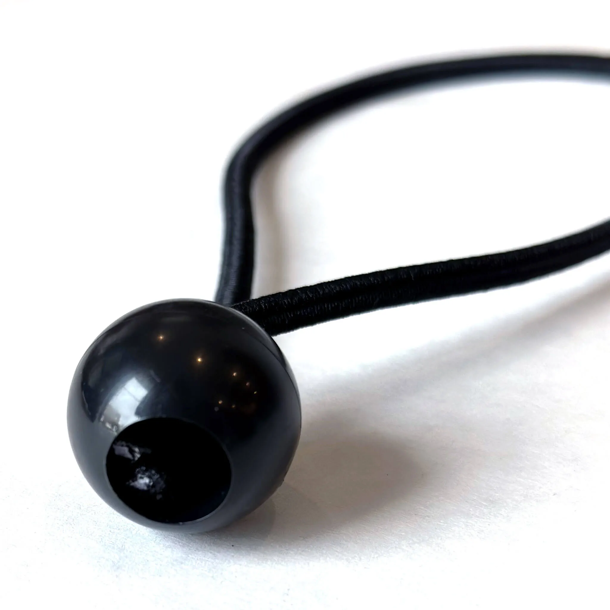 8" Black Ball Bungee Cords - 4 Pack