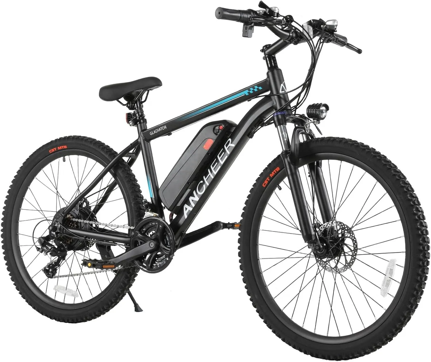 ANCHEER Electric Bike for Adults, Peak 750W Ebike, 3H Fast Charge, 55 Miles, 22MPH Electric Bicycle, 48V 499Wh Battery, 26" Gladiator Electric Mountain Bike, 21Speed, UL 2849 Certified