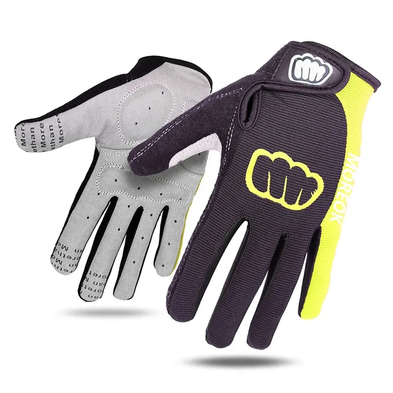 Anti-Slip Full Finger Cycling Gloves – 5mm SBR Padded