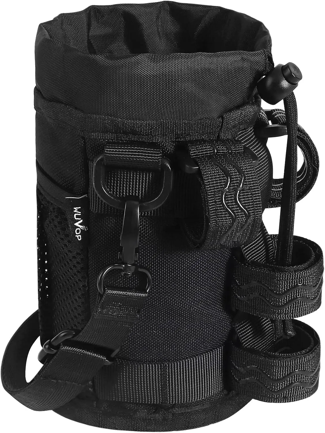 Bike Cup Holder, Water Bottle Holder Handlebar with Mesh Pockets, Universal Cycling Bicycle Water Bottle Drink Cup Cage for Cruiser, Scooter, Mountain, Road Bike, Wheelchair