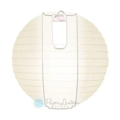 BLOWOUT 16" Serenity Blue Round Paper Lantern, Crisscross Ribbing, Hanging Decoration