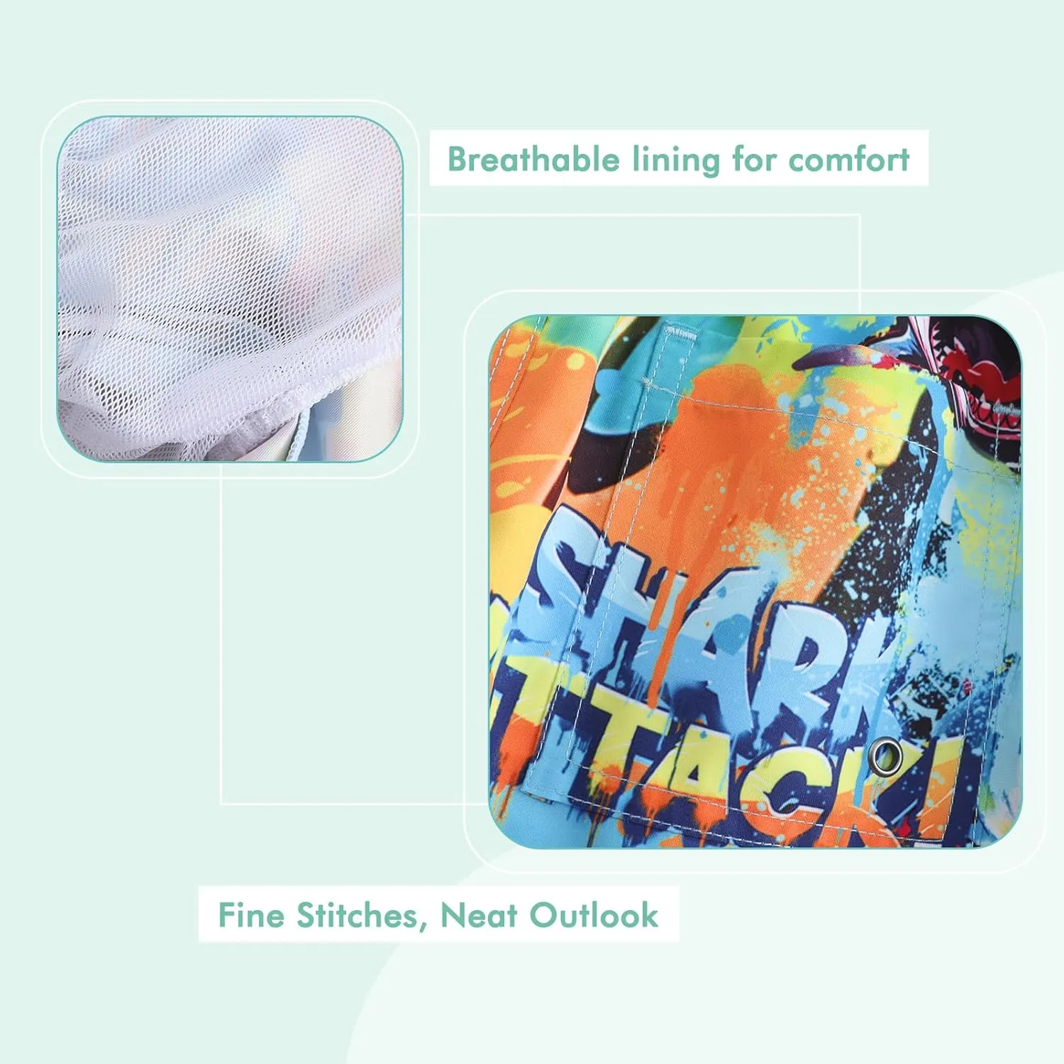 Boys Swim Trunks Kids Quick Dry Beach Boards Shorts Swimsuits Shorts UPF 50  Sun Protection