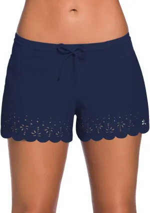 ChinFun Women's Board Shorts Swimswear Bottoms Tankini Swim Bathing Briefs Swimsuit Boardshorts Beach Trunks with Liner