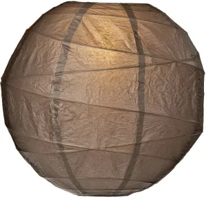 CLOSEOUT 5-Pack 24 Inch Driftwood Grey Free-Style Ribbing Round Paper Lantern