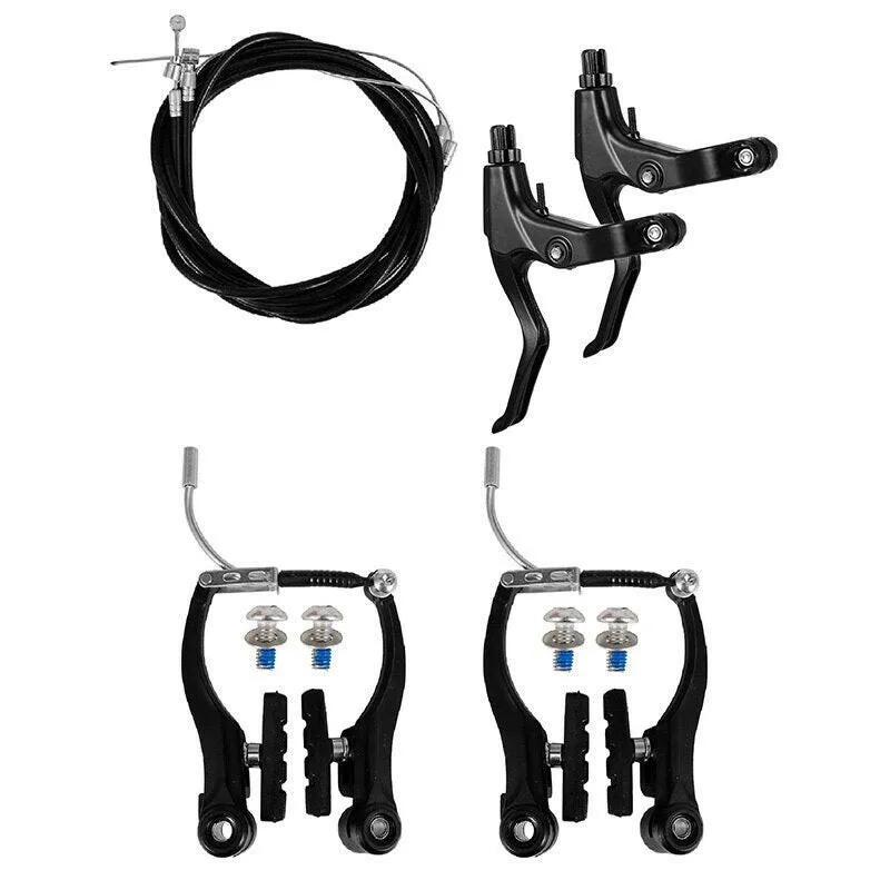 Complete Mtb Alloy Bicycle Mountain Bike V Brake And Lever And Cable (Front   Rear) Set Brake Sensitivity Mtb Bike Componentes