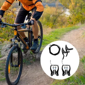 Complete Mtb Alloy Bicycle Mountain Bike V Brake And Lever And Cable (Front   Rear) Set Brake Sensitivity Mtb Bike Componentes