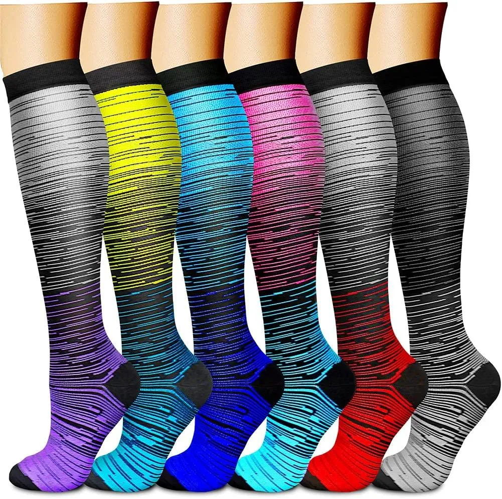 Compression Socks (3 Pairs) 15-20 mmhg is BEST Athletic & Medical for Men & Women