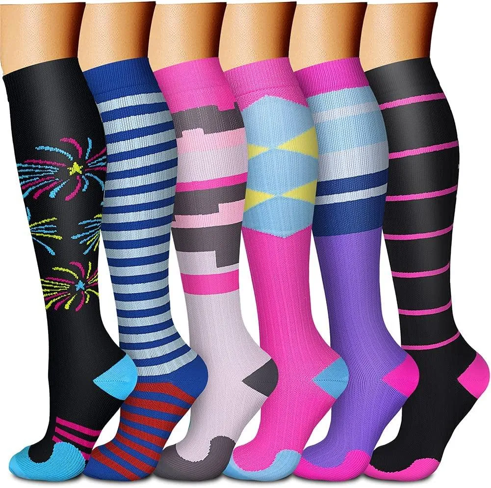 Compression Socks (3 Pairs) 15-20 mmhg is BEST Athletic & Medical for Men & Women