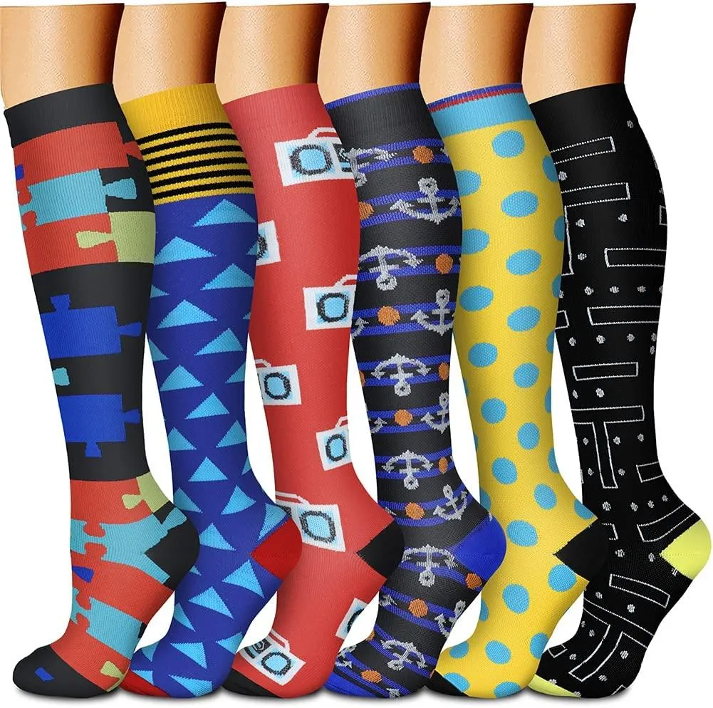 Compression Socks (3 Pairs) 15-20 mmhg is BEST Athletic & Medical for Men & Women