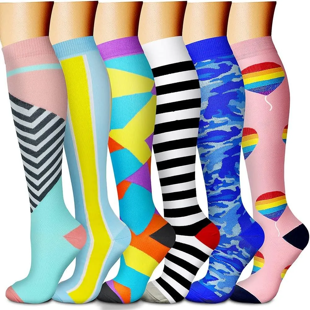 Compression Socks (3 Pairs) 15-20 mmhg is BEST Athletic & Medical for Men & Women