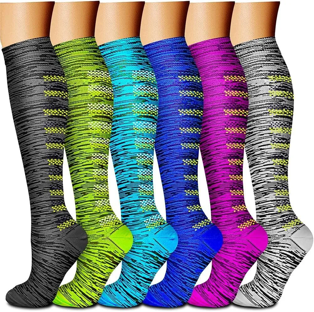 Compression Socks (3 Pairs) 15-20 mmhg is BEST Athletic & Medical for Men & Women