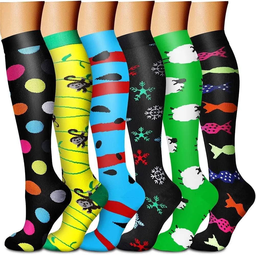 Compression Socks (3 Pairs) 15-20 mmhg is BEST Athletic & Medical for Men & Women