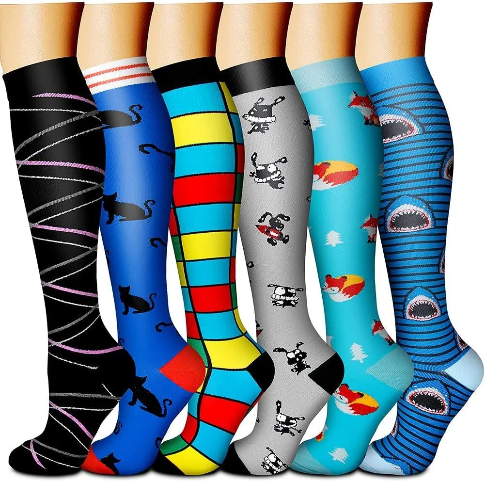 Compression Socks (3 Pairs) 15-20 mmhg is BEST Athletic & Medical for Men & Women