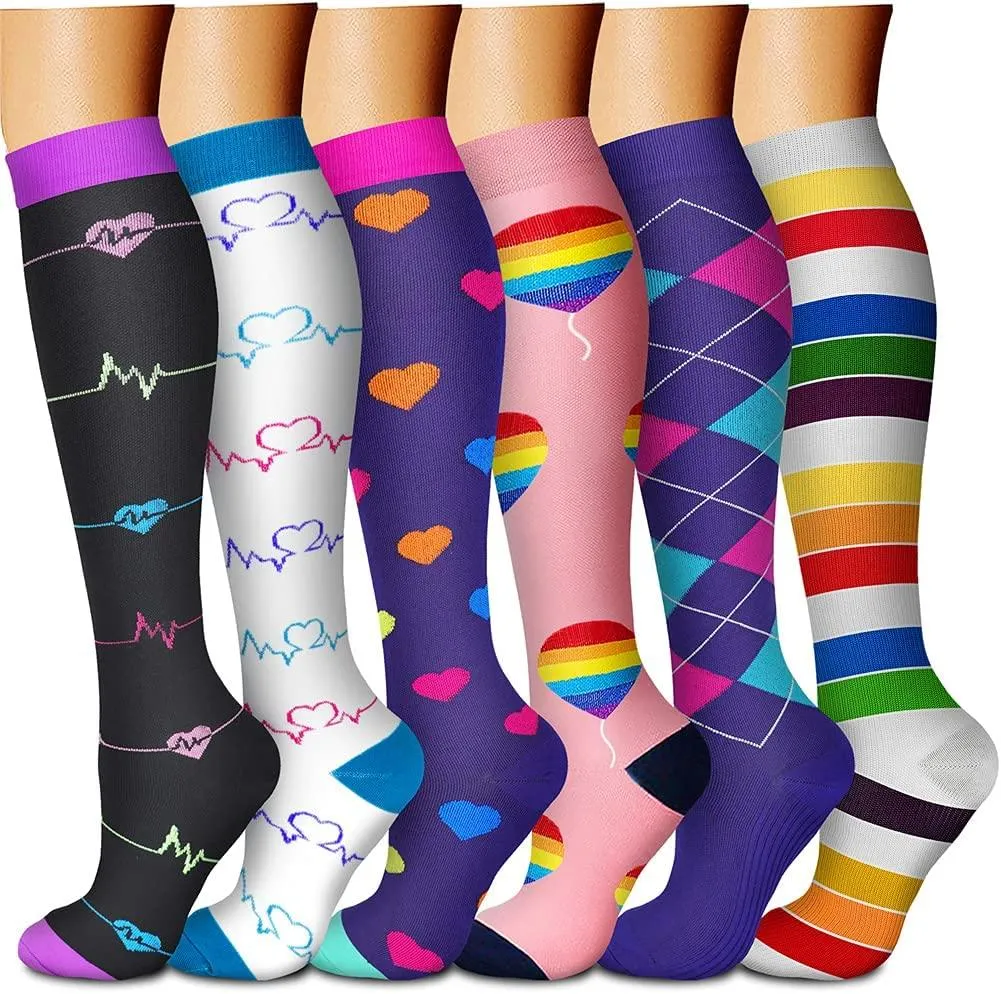 Compression Socks (3 Pairs) 15-20 mmhg is BEST Athletic & Medical for Men & Women
