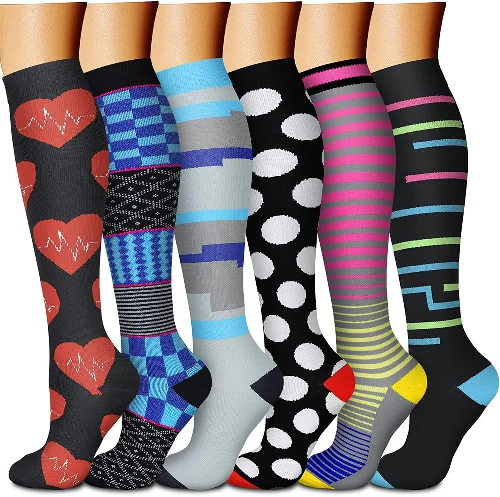 Compression Socks (3 Pairs) 15-20 mmhg is BEST Athletic & Medical for Men & Women