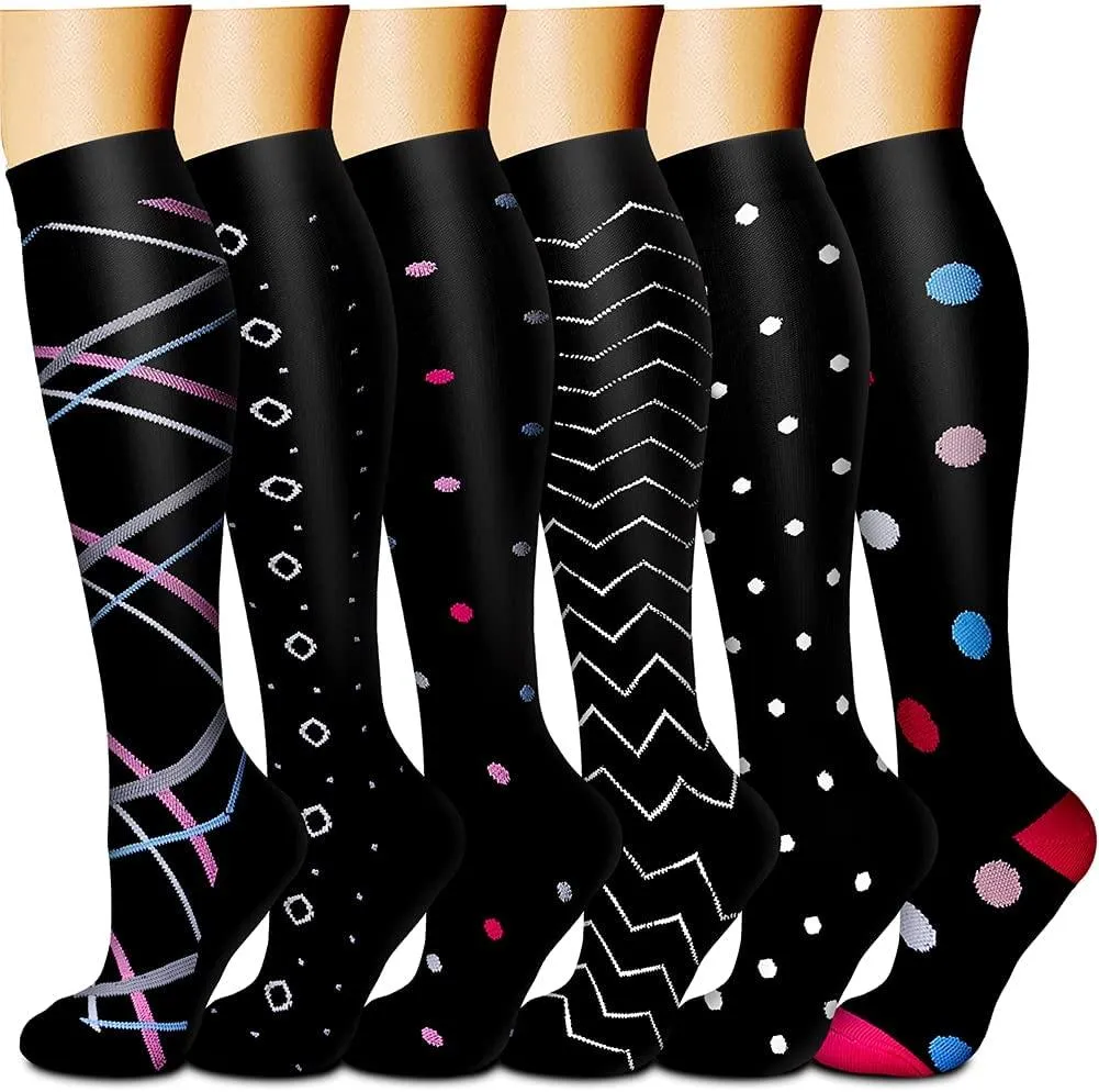 Compression Socks (3 Pairs) 15-20 mmhg is BEST Athletic & Medical for Men & Women