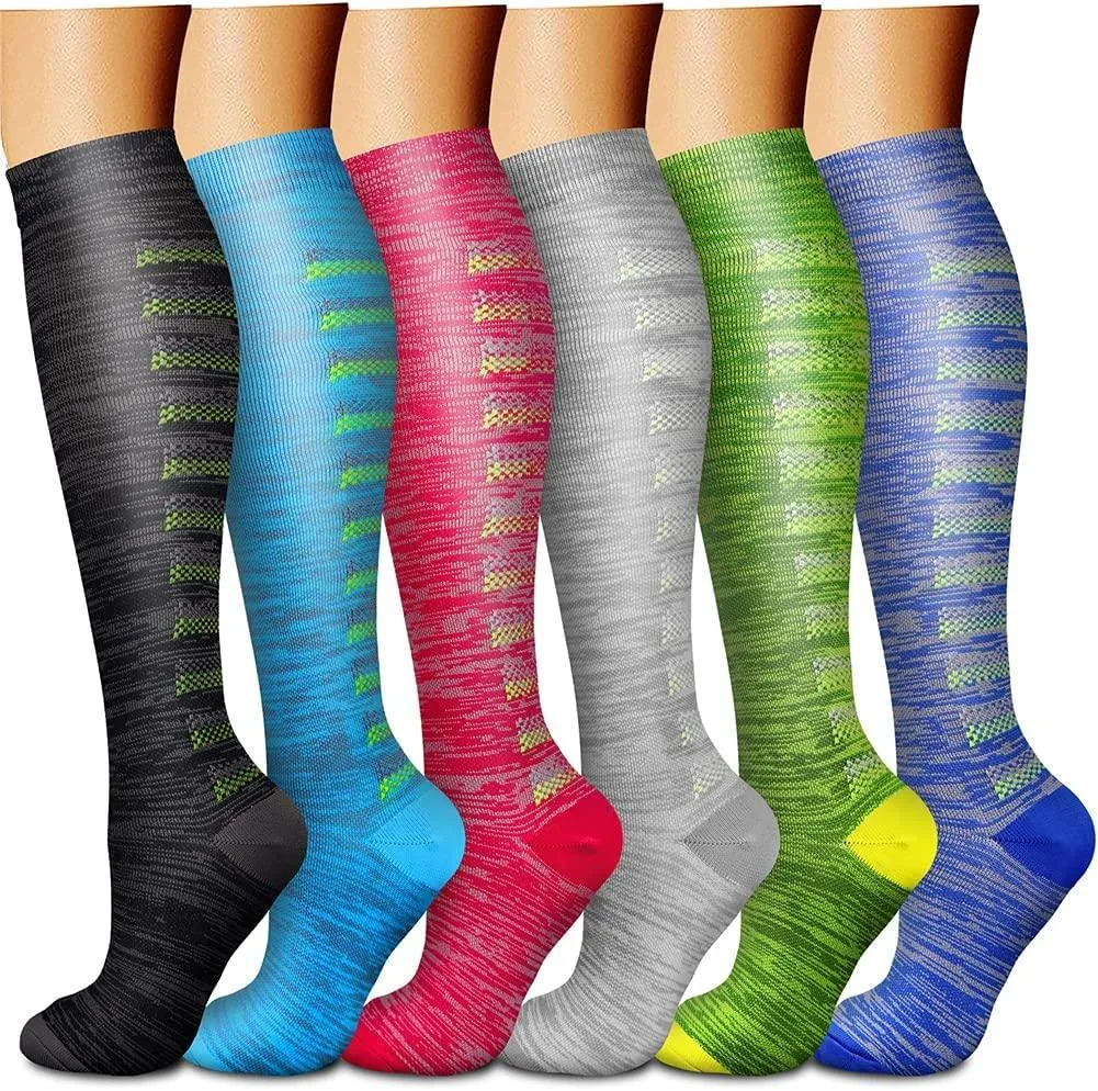 Compression Socks (3 Pairs) 15-20 mmhg is BEST Athletic & Medical for Men & Women