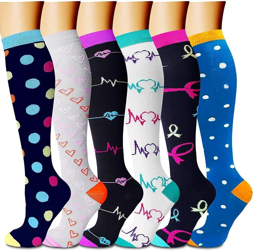 Compression Socks (3 Pairs) 15-20 mmhg is BEST Athletic & Medical for Men & Women