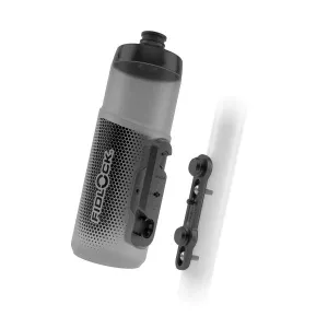 Fidlock Bottle 600ml   Bike Base inc Cageless Magnetic-Mechanical Mount System - Transparent Black