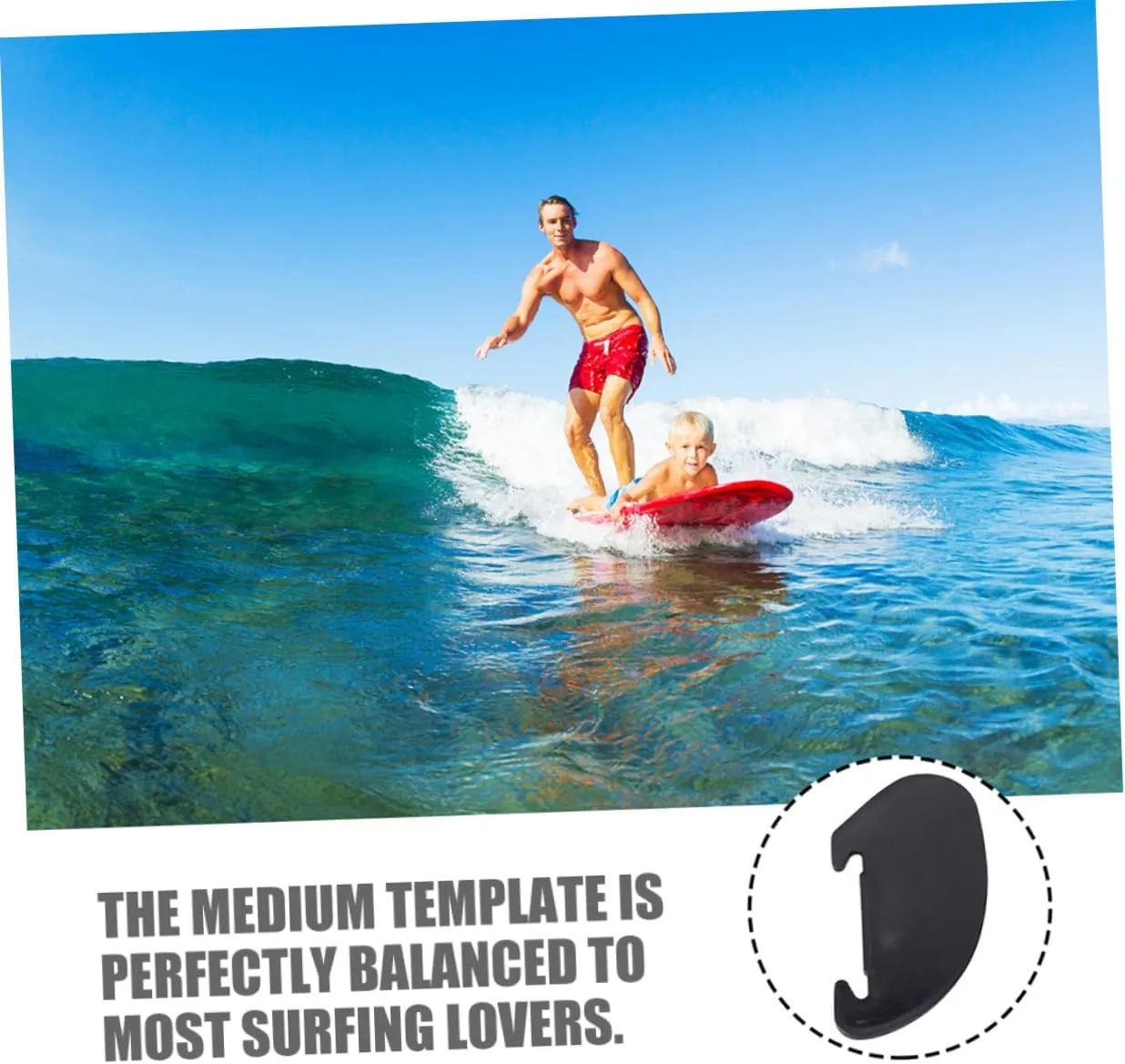 GALPADA Surfboard Water Separator Fin Paddle Key Detachable Surfboard Water Stabilizer Surfboard Replacement