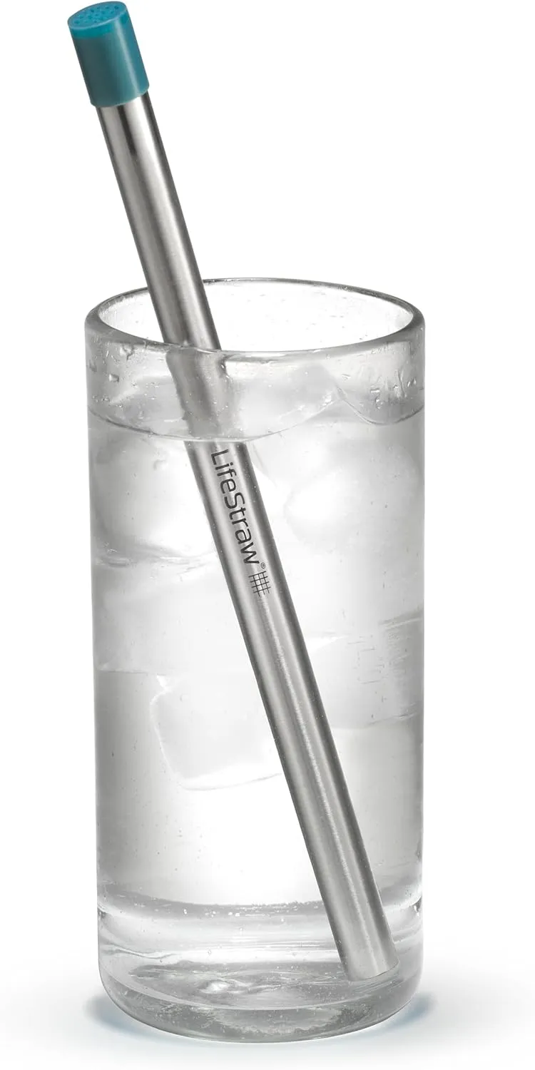 LifeStraw Sip  Reusable Stainless Steel Water Filter Drinking Straw