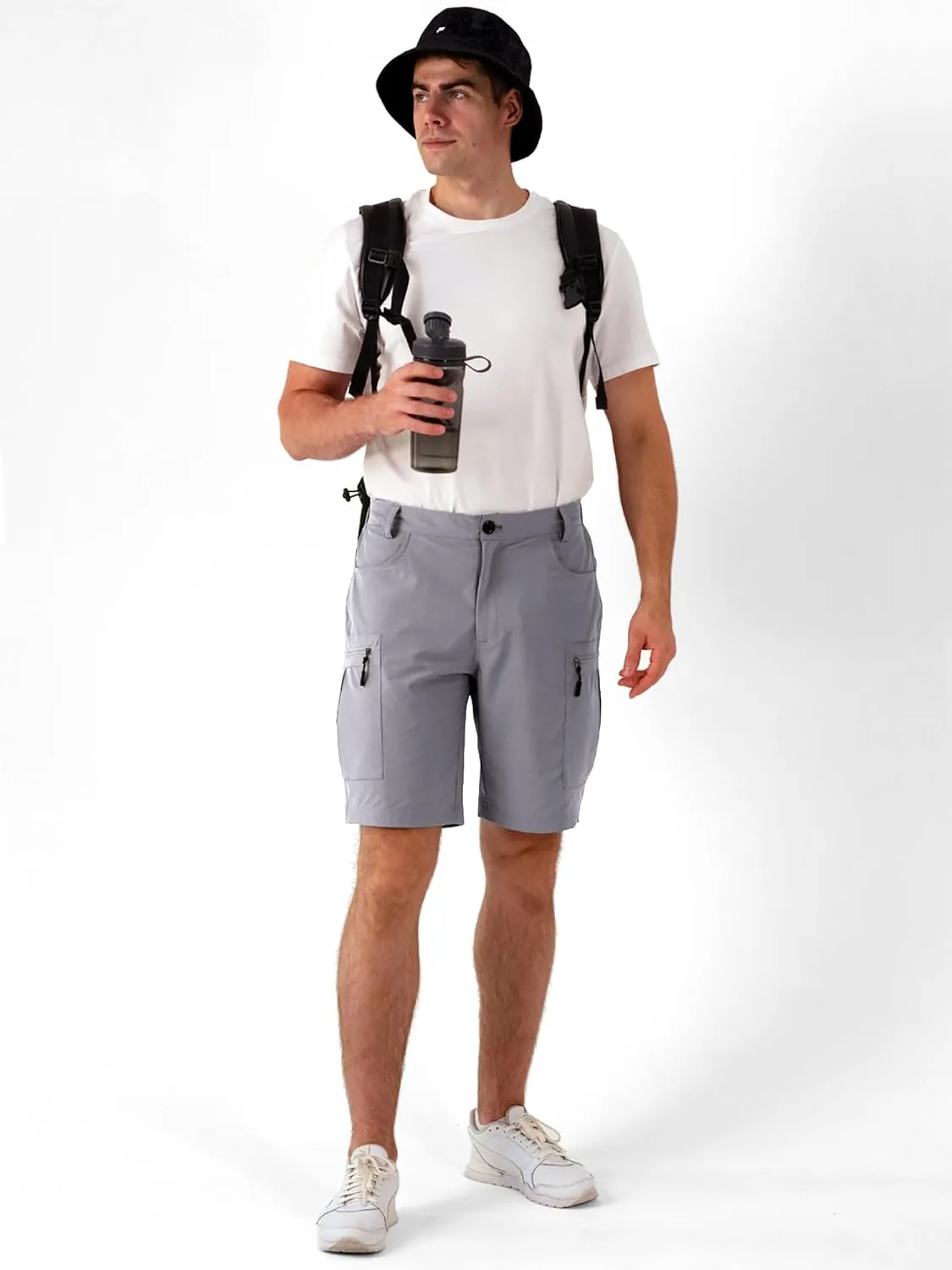 Mens Hiking Cargo Shorts Stretch Quick-Dry Outdoor Casual Work Shorts for Men Camping Fishing