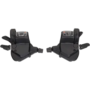 Mezzo Thumb-Tap Shifter Set, 7-Speed, Triple, Optical Gear Indicator, Shimano Compatible