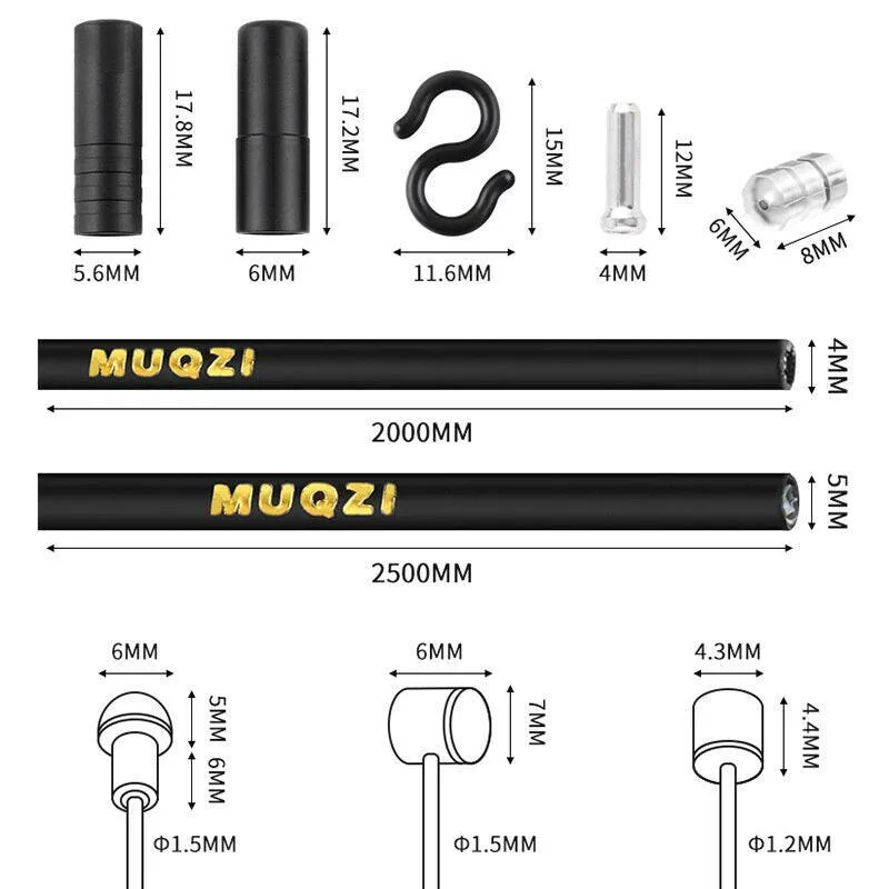 MUQZI Brake Shifter Cable Universal Housing Kits MTB Road Folding Bike Brake Shift Derailleur Inner Cable Line