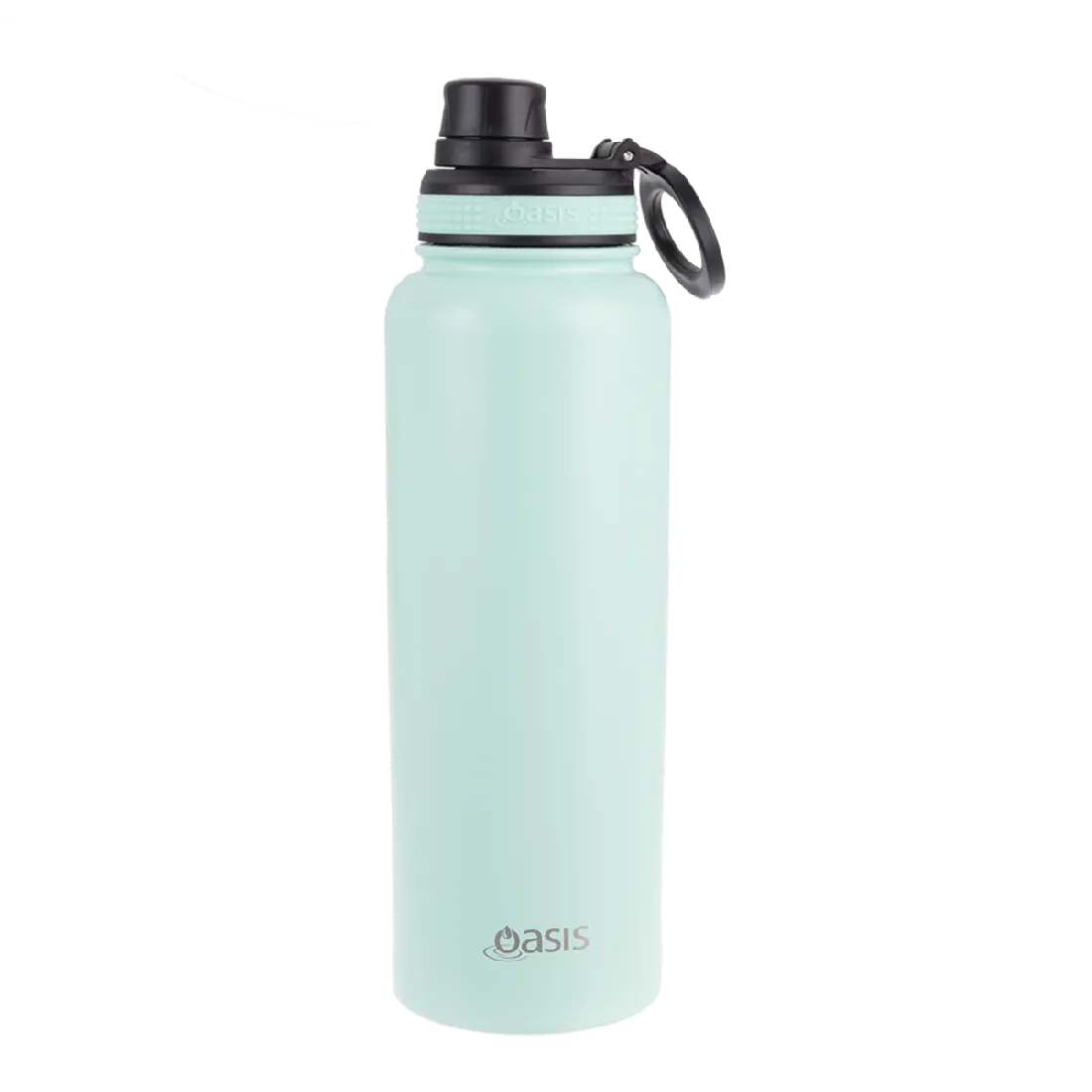 Oasis S/s Double Wall Insulated "challenger" Sports Bottle W/ Screw Cap 1.1l - Mint