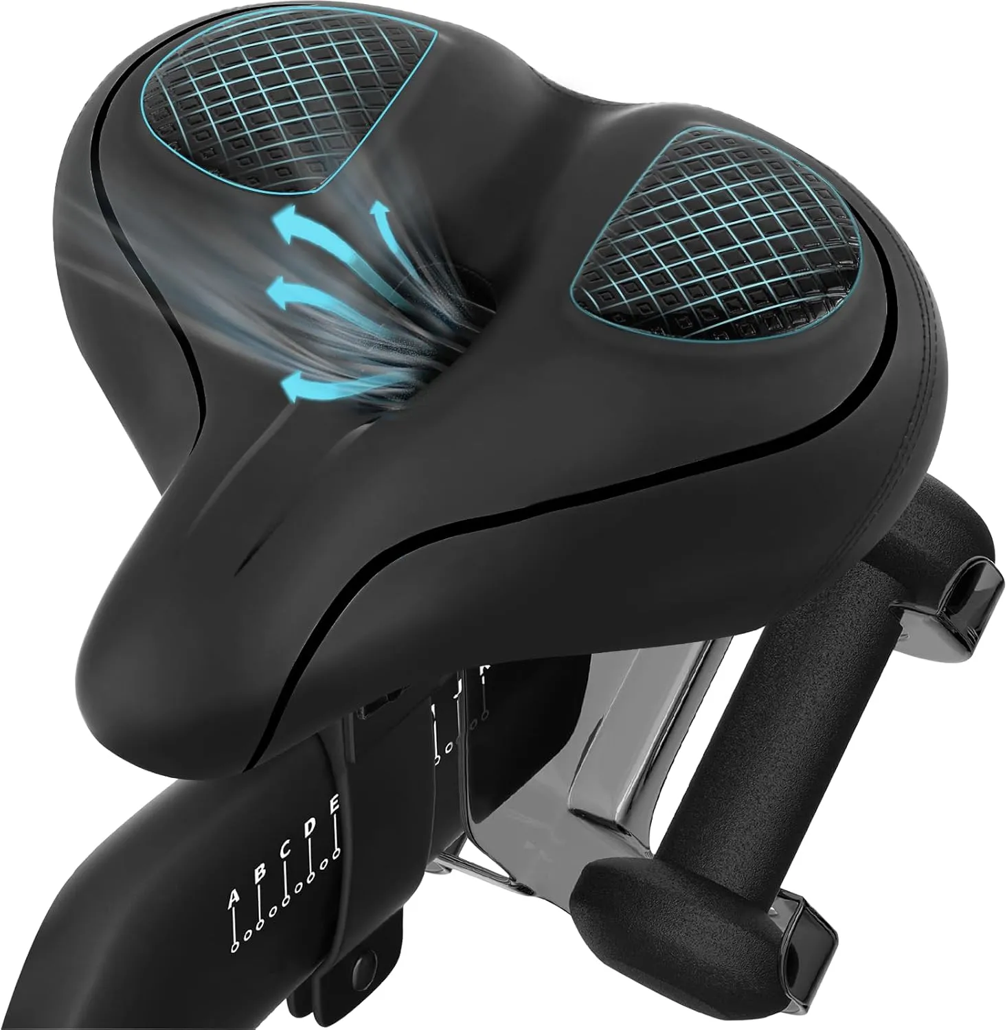 Oversized Bike Seat Compatible with Peloton Bike/Bike , Extra Wide Comfort Bike Seat for Women & Men, Excercise Bike Seat Replacement for Road Bike, Spin Bike, and Cruiser, Large Bike Seat/Saddle
