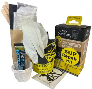 Phix Doctors SUP/Paddleboard Repair Kit is Safe on Delicate Styrofoam Cores and Cures in Just 2 Minutes in The Sun for a Permanent and Professional Repair! - 4 Fl oz (SUP Kit - 4.5 Fl oz)