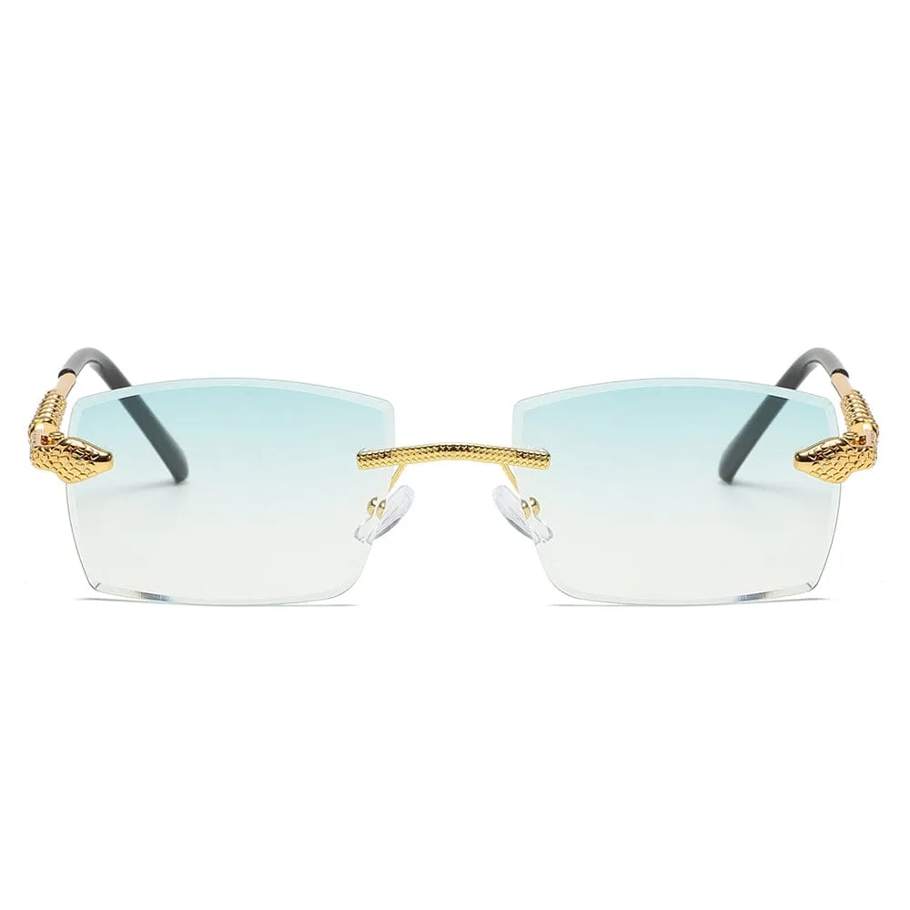 Python Arc - Gold & Green Sunglasses