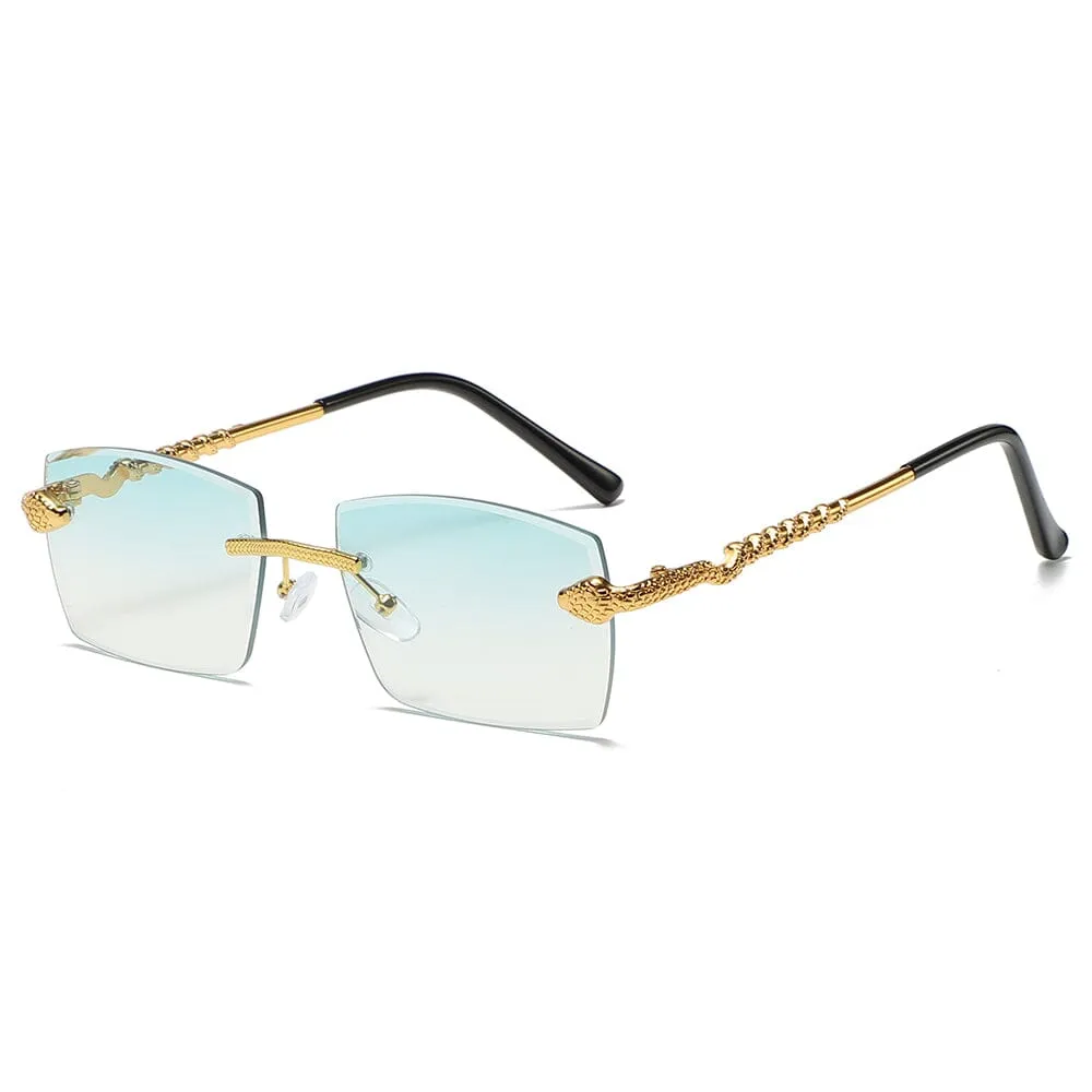 Python Arc - Gold & Green Sunglasses