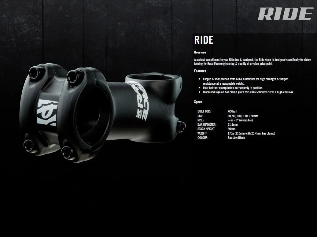 Race Face Ride Mountain Bike Stem