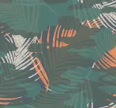 Roundtrip Recycled All Purpose Trail Short - Palm Camo Deep Sea