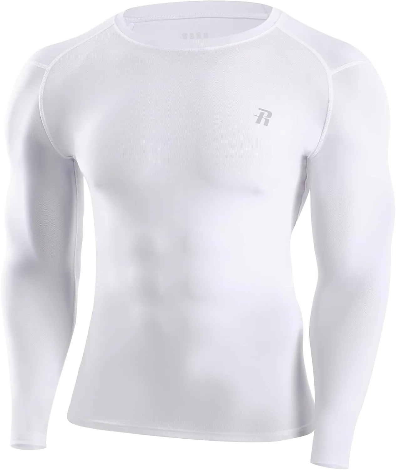 Runhit Long Sleeve Compression Shirts for Men, UPF 50  Men's Compression Shirts, Running Athletic Workout Base Layer