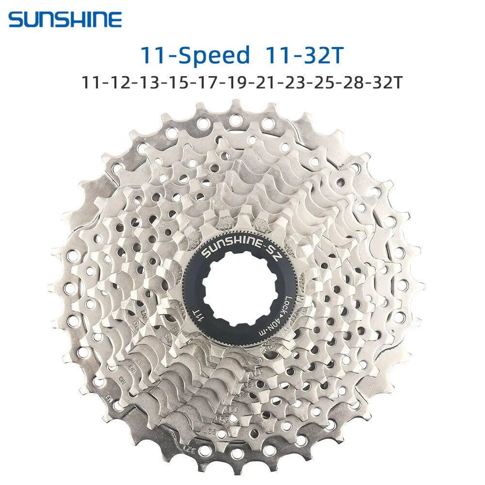 Sunshine MTB Cassette 10 11 12 Speed Road Bike Ratchet 32T 50T 52T 11S Bicycle Freewheel 12V K7 Mountain Bike Ratchet
