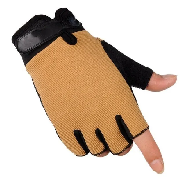 Tactical Gloves Summer Men&#39;s Lightweight Breathable Outdoor Cycling Fishing Sports Non-Slip Women Full Finger Glove Half Finger