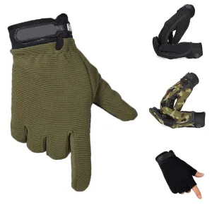 Tactical Gloves Summer Men&#39;s Lightweight Breathable Outdoor Cycling Fishing Sports Non-Slip Women Full Finger Glove Half Finger