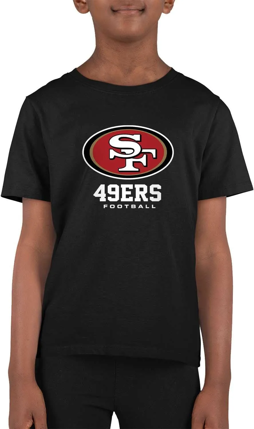 Team Fan Apparel Youth NFL Ultimate Fan Logo Short Sleeve T-Shirt - 100% Cotton Tagless Football Tee - Officially Licensed