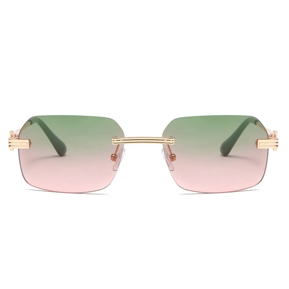 Theory I - Gold & Green Pink Sunglasses