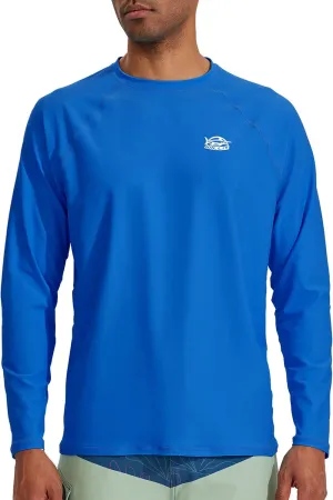 Willit Men's Rash Guard Swim Shirts SPF Water Shirt Long Sleeve UPF 50  Sun Protection Loose Fit Quick Dry