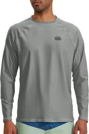 Willit Men's Rash Guard Swim Shirts SPF Water Shirt Long Sleeve UPF 50  Sun Protection Loose Fit Quick Dry