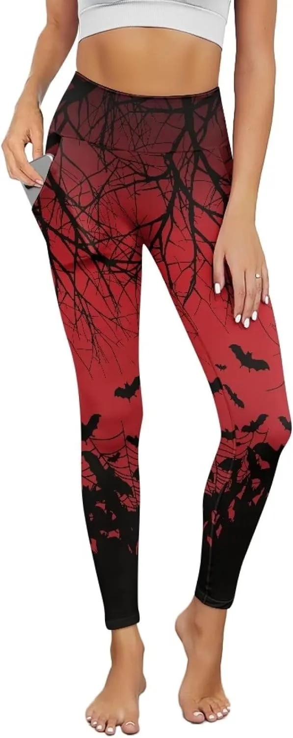 YEXIATODO High Waisted Yoga Pants for Women Tummy Control Workout Leggings Bootleg Yoga Leggings