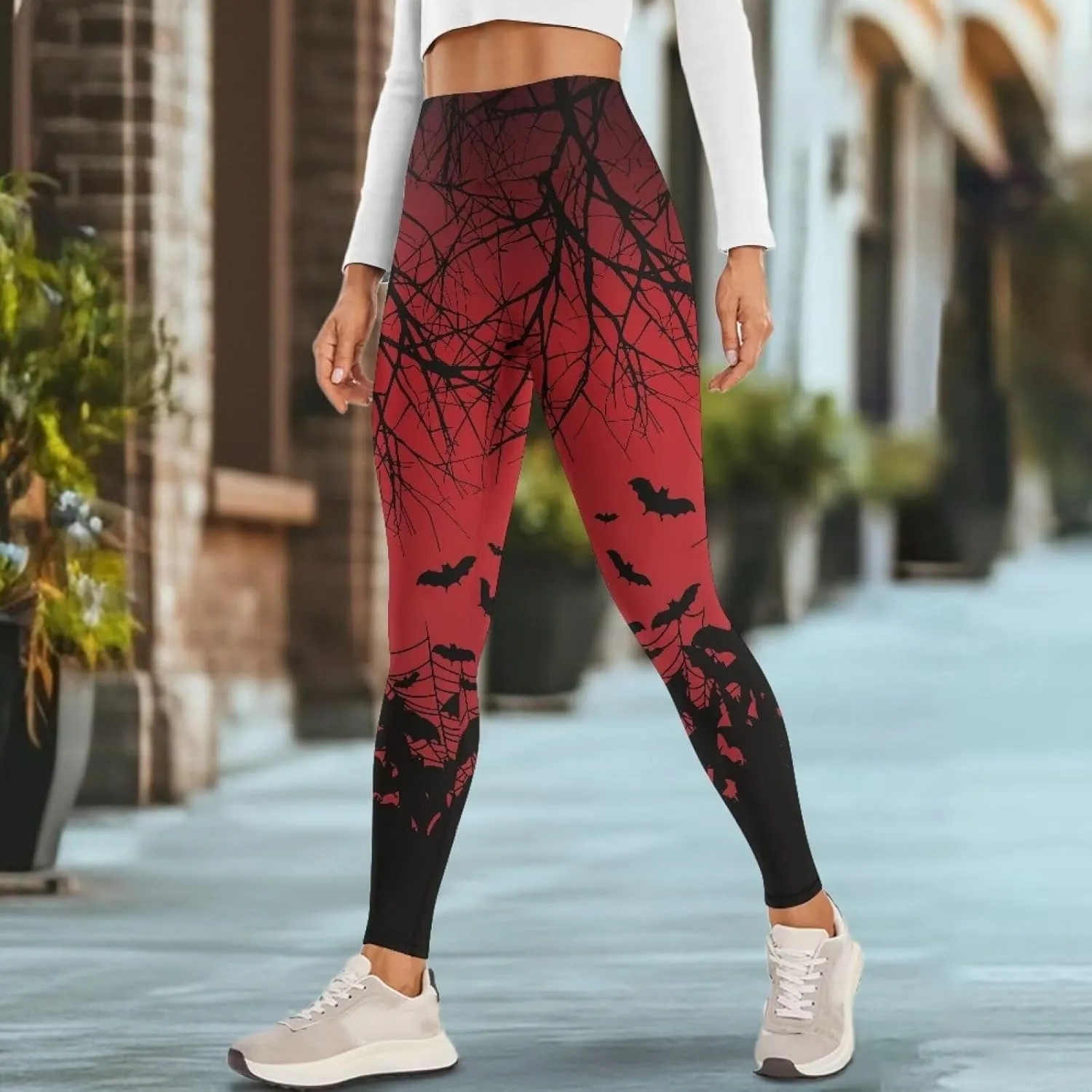 YEXIATODO High Waisted Yoga Pants for Women Tummy Control Workout Leggings Bootleg Yoga Leggings