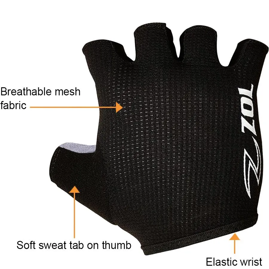 Zol Tour Cycling Gloves Half Finger Breathable Comfort Pads